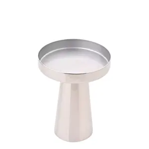 Polished Pillar Candle Holder - Small