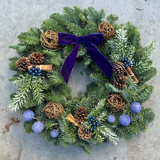 Purple Reign Wreath - 14"