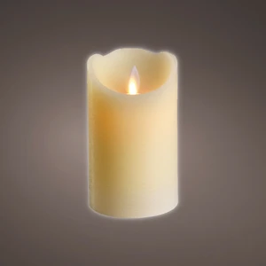 Real Effect Flameless Cream Wax Candle - Medium