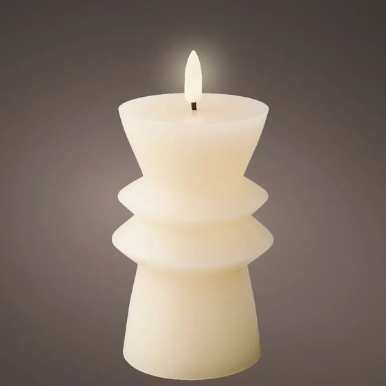 Real Effect Flameless Curved Wax Candle - image 1