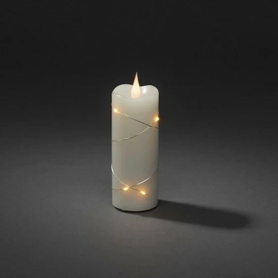 Real Effect Flameless Ivory Wax Candle - XS - image 2