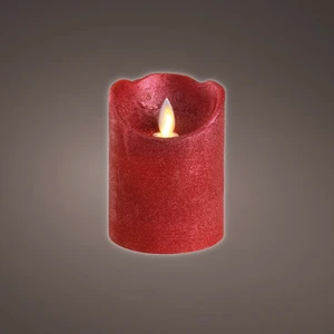 Real Effect Flameless Red Wax Candle - Small - image 1