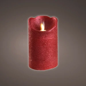 Real Effect Flameless Red Wax Candle - Medium