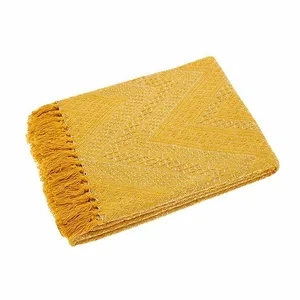 Recycled Cotton Throw - Ochre