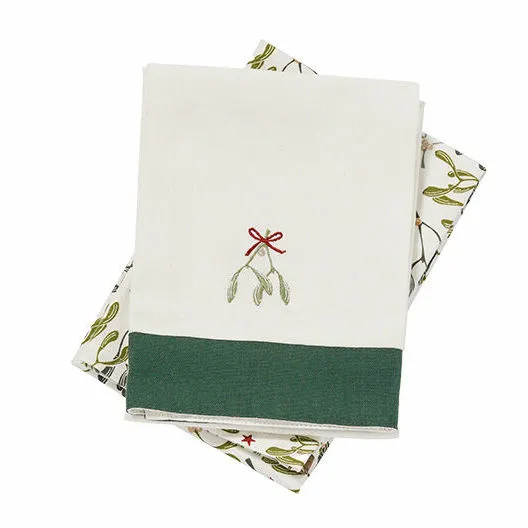 Robin & Mistletoe Tea Towel Set - image 1