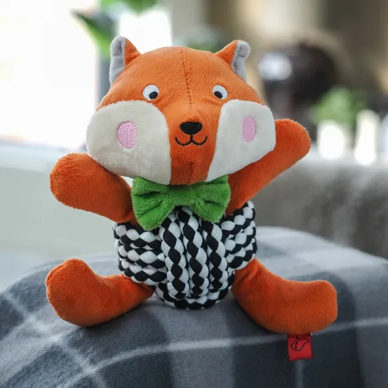 Rope Ball Fox Dog Toy