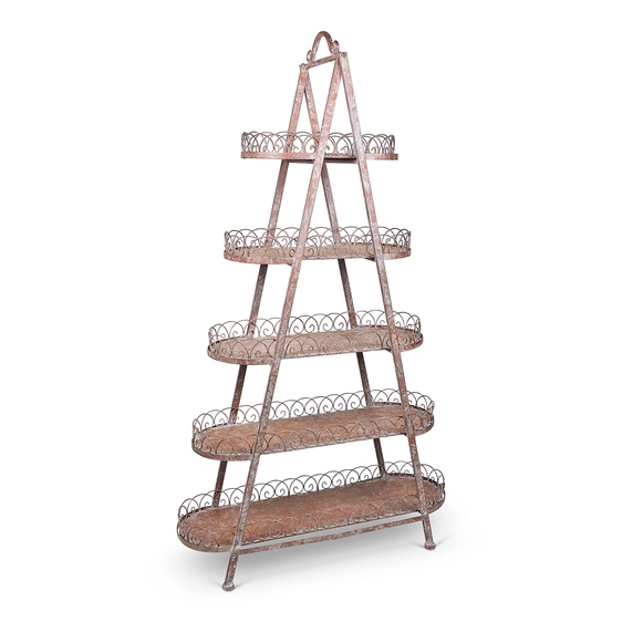 Rustic Five Tier Plant Stand