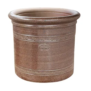 Salt Glazed Cylinder Pot Ø26cm