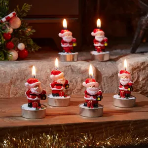 Santa Tealight Candles