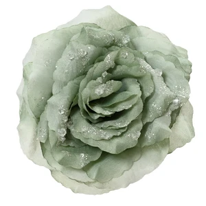 Shimmer Rose Tree Clip - Sage Green