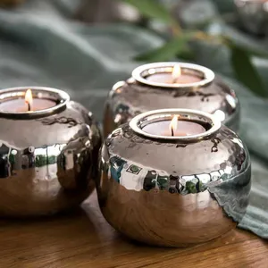 Silver Ball Tealight Holder