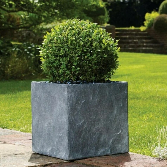 Slate Cube Planter 31cm - image 2