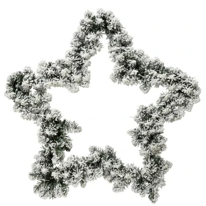 Snowy Star Artificial Wreath - image 2