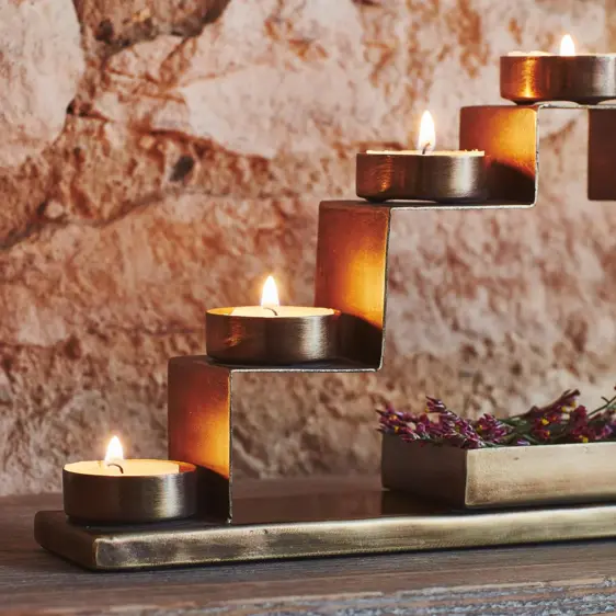 Stepped Tealight Candle Holder - image 2