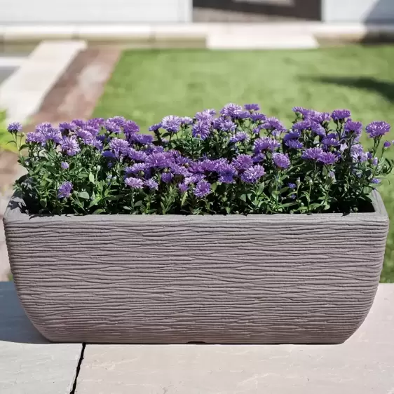 Stewart Cotswold Trough Millstone Grey Planter