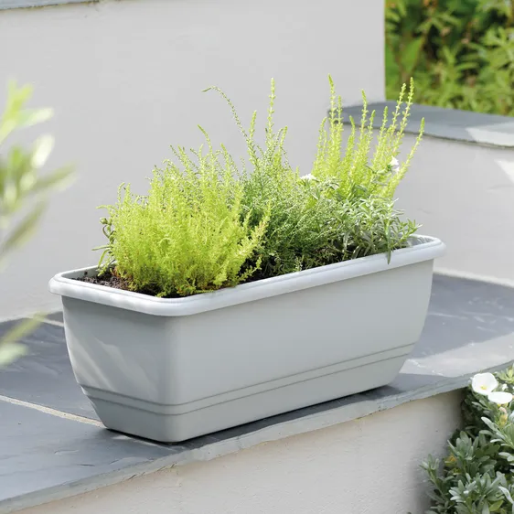 Stewart Patio Trough Planter - Dove Grey - image 1