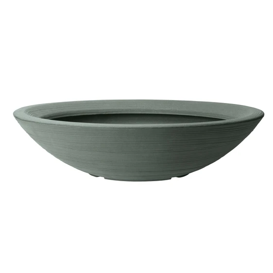 Stewart Varese Low Bowl Planter - Millstone Grey