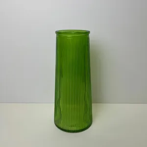 Tall Ribbed Vase