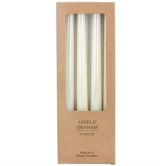 Taper Dinner Candles Pack - Cream