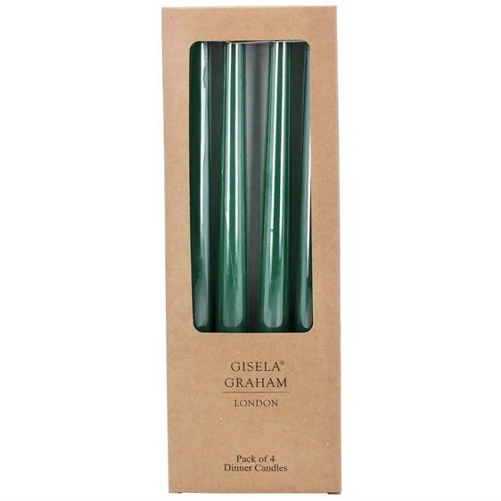 Taper Dinner Candles Pack - Green