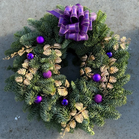 The Purple One Wreath - 12"