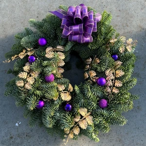 The Purple One Wreath - 12"