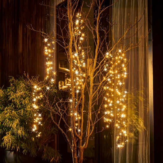 Tree Cascade Warm Duo Lights - 18 Drops - image 2