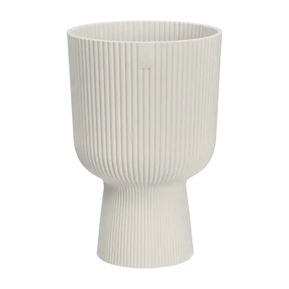 elho Vibes Fold Silky White Coupe Pot - Ø14cm - image 2