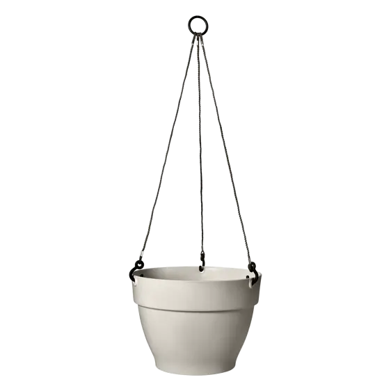 elho Vibia Campana Silky White Hanging Planter - image 3