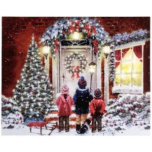 Wall Art With LED Lighting - Carol Singers