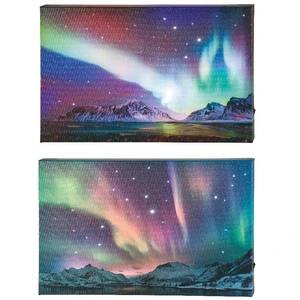 Wall Art With LED Lighting - Northern Lights