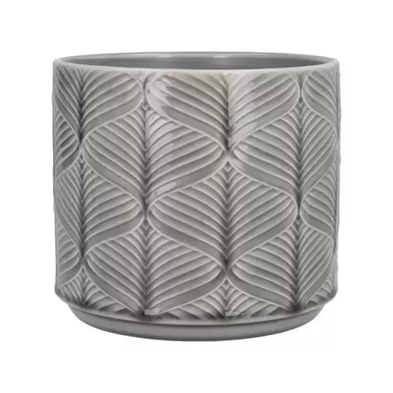 Wavy Grey Pot - Medium