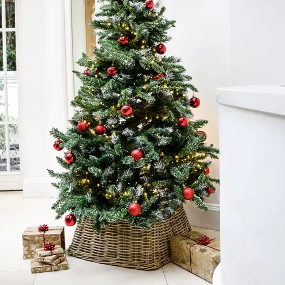 Wicker Square Christmas Tree Skirt - image 2