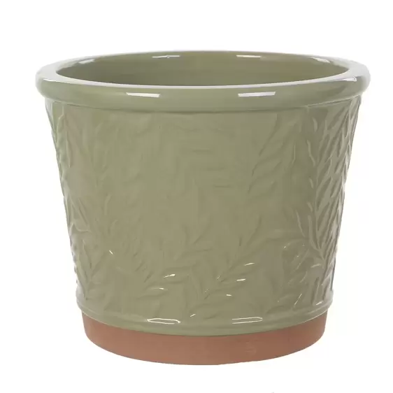 William Morris Glazed Green Pot Ø20cm