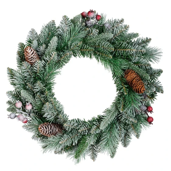 Windham Frosted Artificial Wreath - image 1