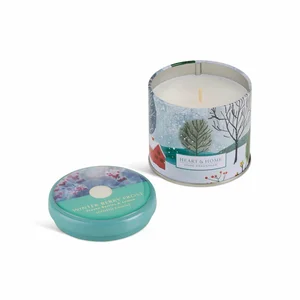 Winter Berry Frost Tin Candle