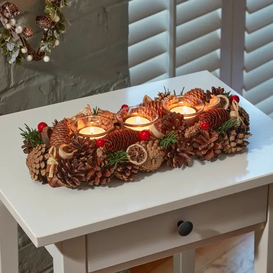 Winter Spice Candle Holder - Trio