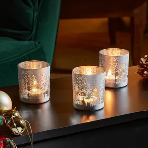 Wonderland Tealight Holders - Silver