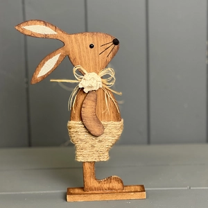 Wooden Rabbit Figurine - Boy