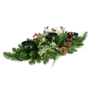 Woodland Foliage Candle Centrepiece