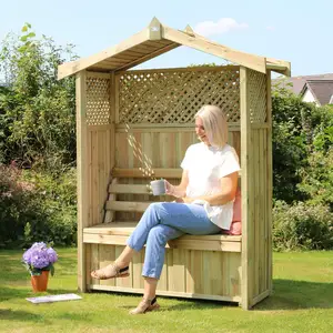 Zest Dorset Storage Box Arbour - Natural