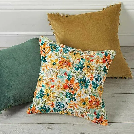 Zinnia Floral Cushion - image 2